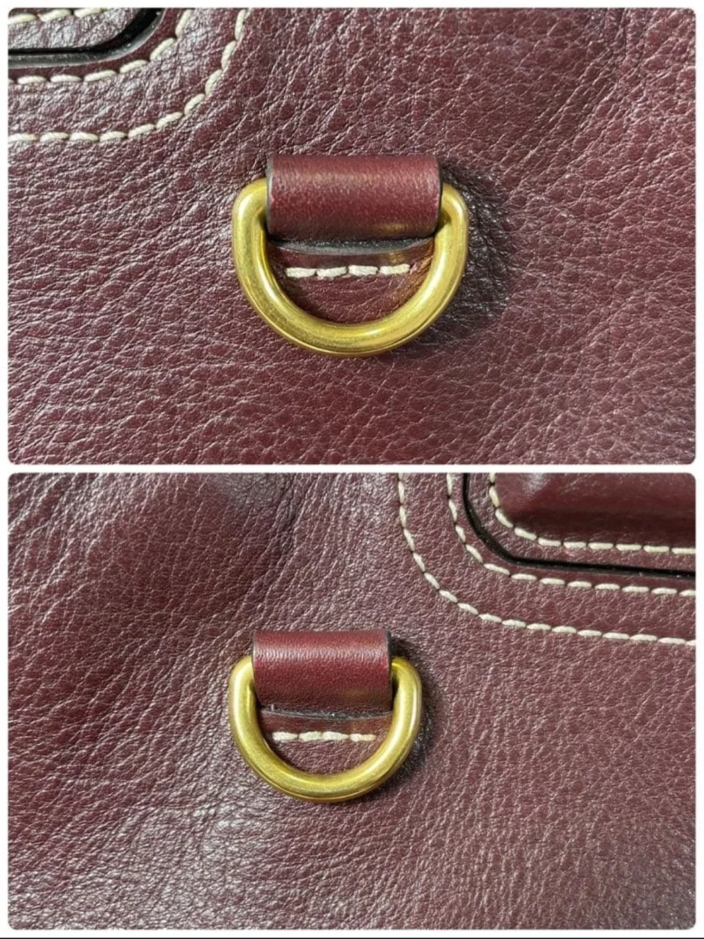 Mulberry Shoulder Bag in Deep Burgundy Leather